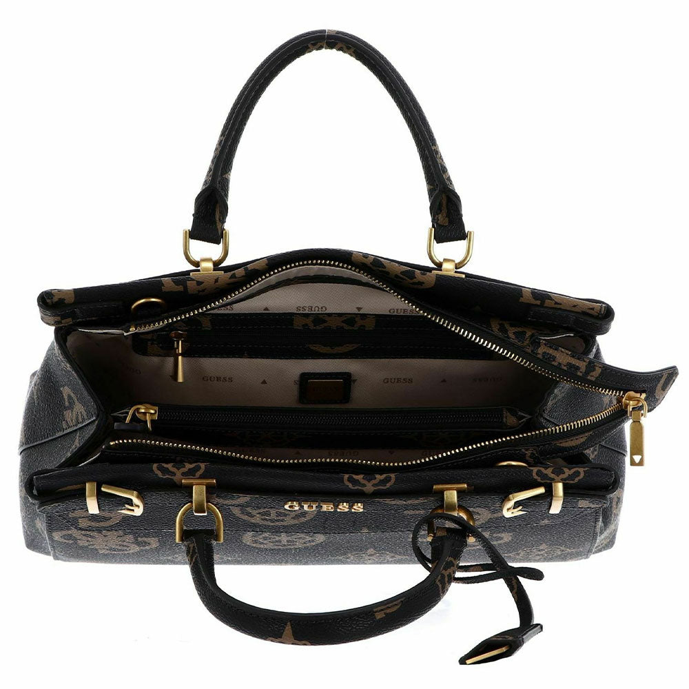 GUESS Damenhandtasche Sestri Logo Luxury Line Farbe Mokka Logo - PO9001060