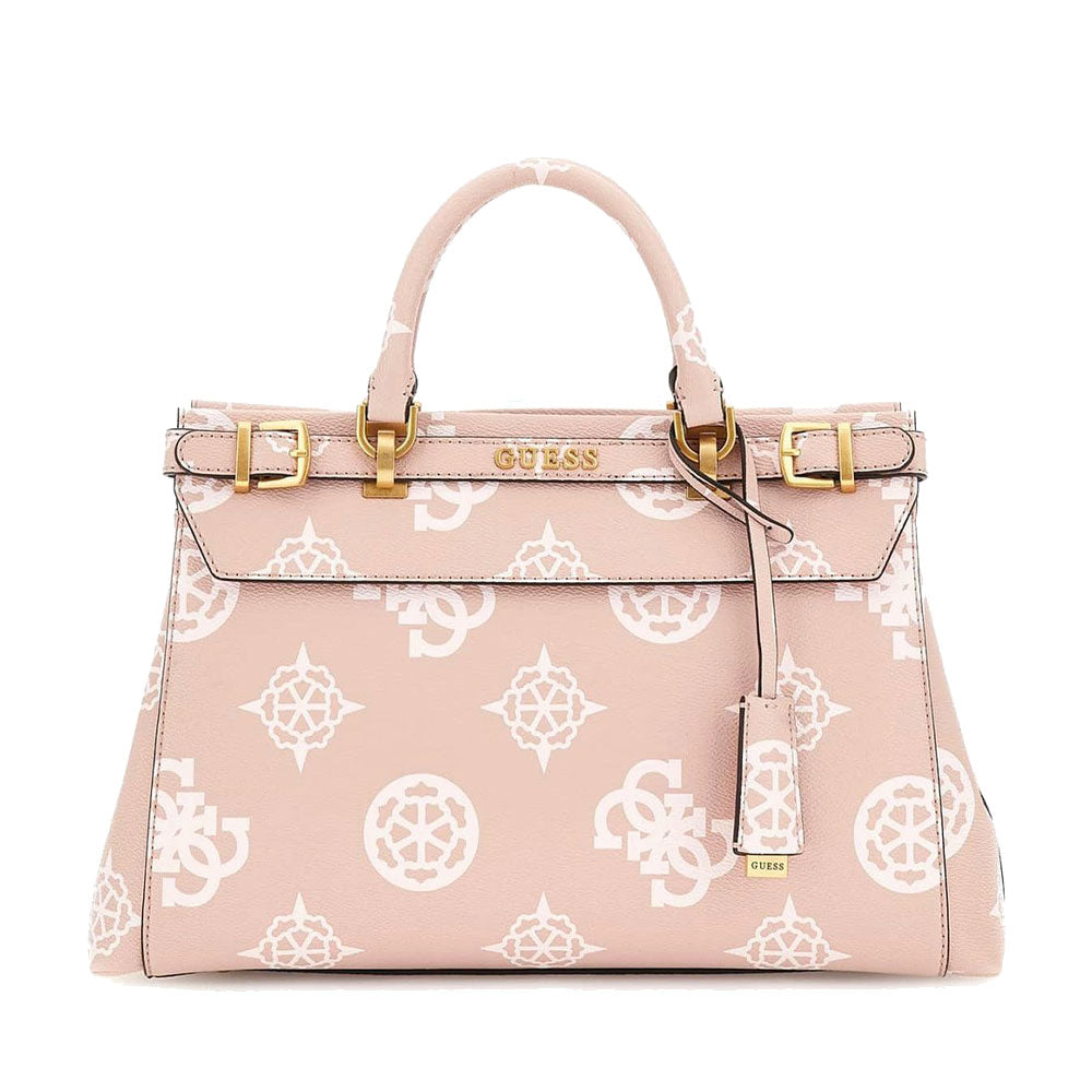 GUESS Damenhandtasche Sestri Logo Luxury Line Farbe Rosewood Logo
