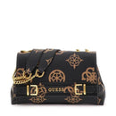 GUESS Damen Umhängetasche Sestri Logo Line Farbe Mokka Logo