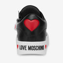 Scarpe Donna LOVE MOSCHINO Sneakers in Pelle Nera linea Zipper