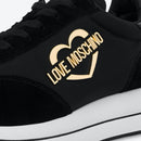 Scarpe Donna LOVE MOSCHINO Sneakers linea Daily Running in Nylon colore Nero