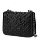 Borsa Donna a Spalla e Tracolla LOVE MOSCHINO linea Quilted colore Nero con Logo Canna di Fucile