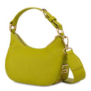 Kleine Hobo-Tasche LOVE MOSCHINO Giant Logo-Linie in der Farbe Limette