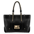 Women's Black Tote and Shoulder Bag LOVE MOSCHINO Wanderlust