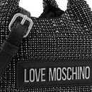 Borsa Donna a Mano Mini LOVE MOSCHINO linea Bling Bling Nera con Strass