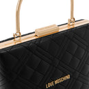 Mini Bag Donna Trapuntata LOVE MOSCHINO linea Metal Handle Nero