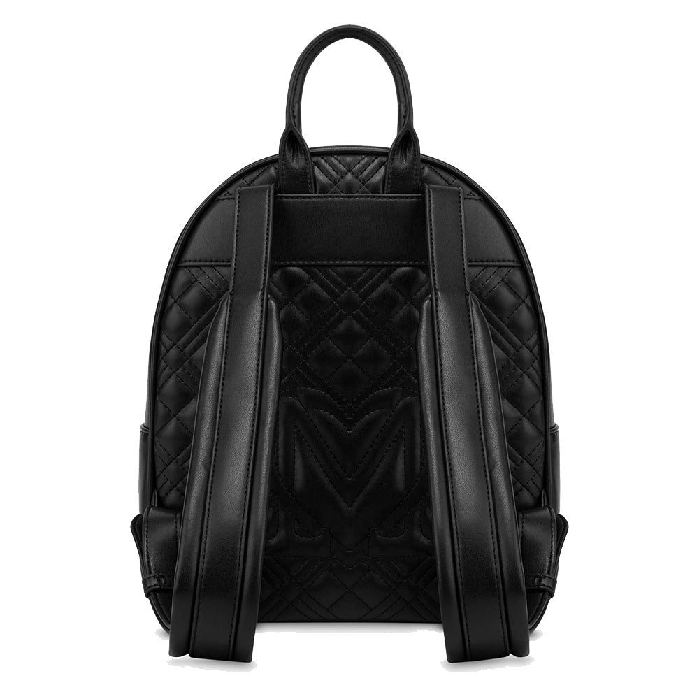 LOVE MOSCHINO Damen-Stepprucksack „Love Lettering“ in Schwarz