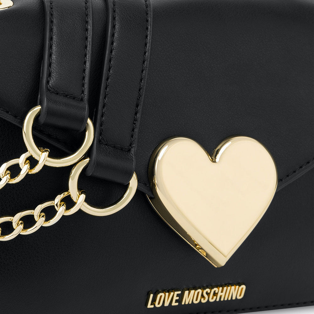 Damen Schulter- und Umhängetasche LOVE MOSCHINO Gracious Eco-Friendly Linie Schwarz