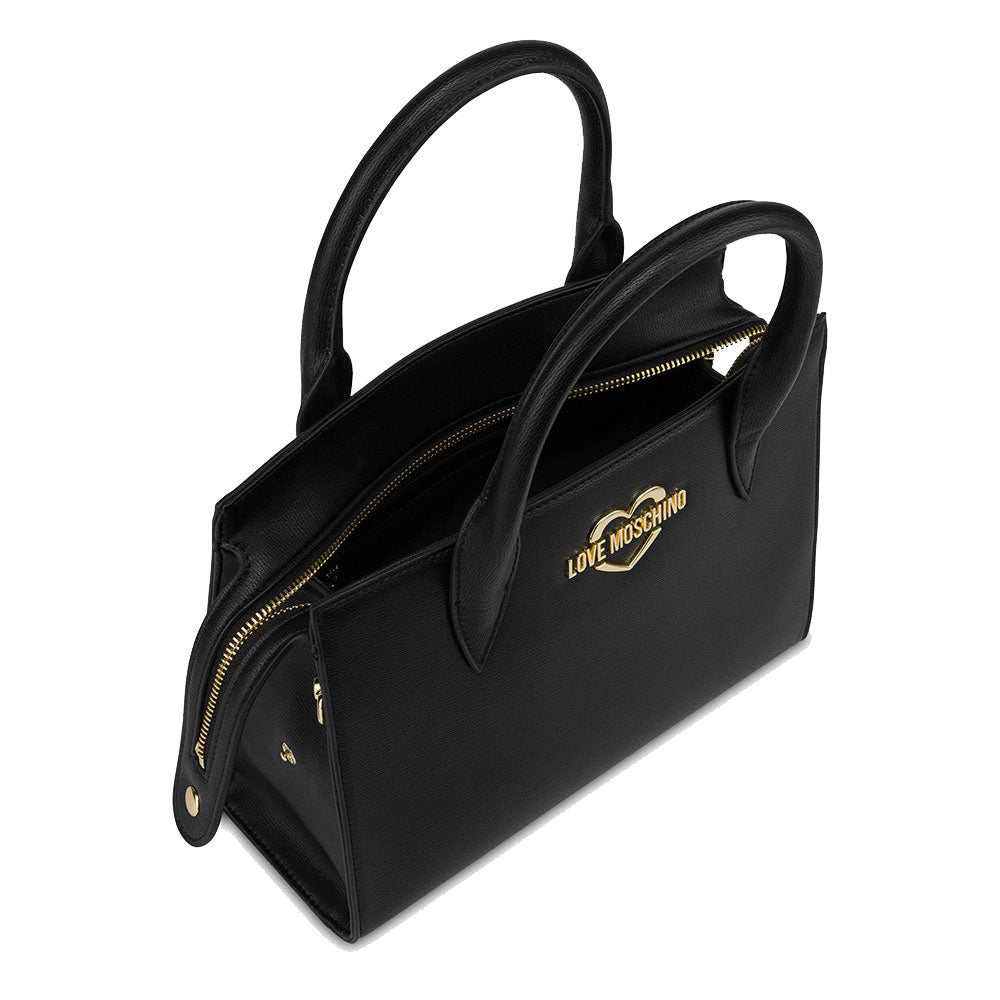 Women's Black Tote Bag with Micro Clutch LOVE MOSCHINO Hollies