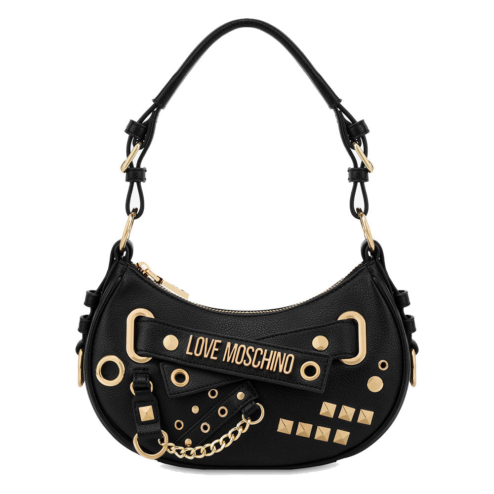 Hobo Bag Small LOVE MOSCHINO Starry Night Linie Farbe Schwarz