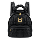 LOVE MOSCHINO Damenrucksack Thin Air Line aus schwarzem gestepptem Nylon