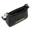 Damenhandtasche mit Schultergurt LOVE MOSCHINO Quilted-Linie, schwarze Farbe JC4161