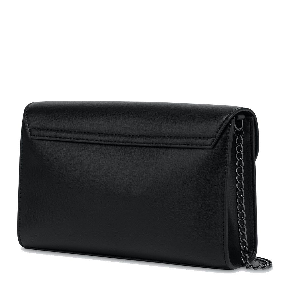 Damen-Clutch mit Schultergurt LOVE MOSCHINO Uptown-Linie Schwarz