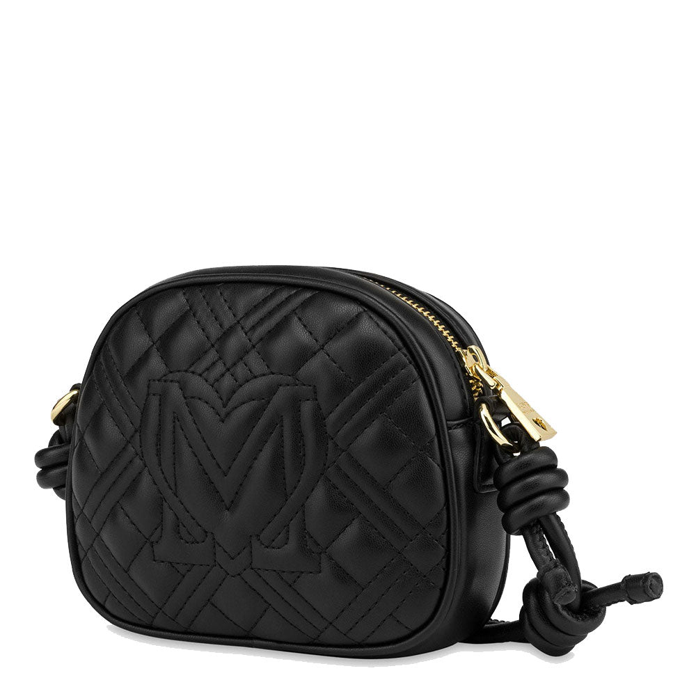 Borsa Donna Mini a Tracolla LOVE MOSCHINO linea Shiny Quilted colore Nero