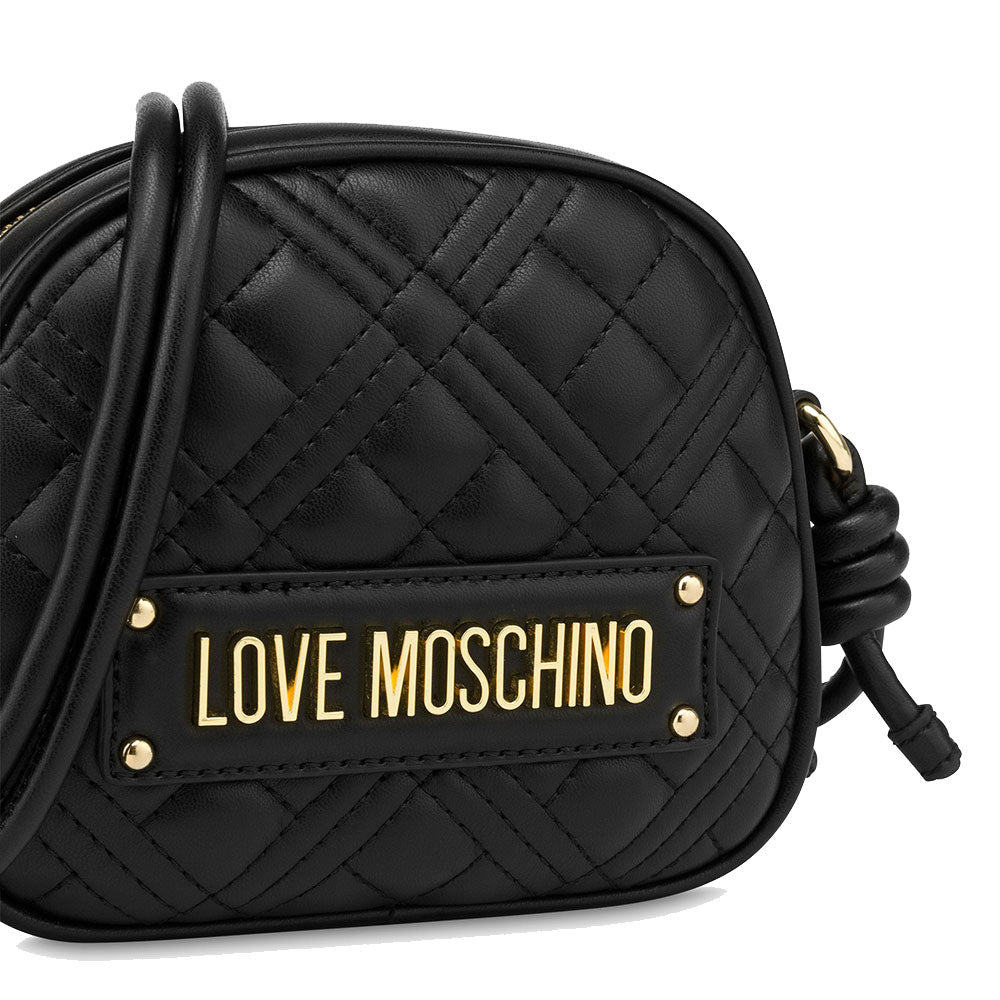 Borsa Donna Mini a Tracolla LOVE MOSCHINO linea Shiny Quilted colore Nero