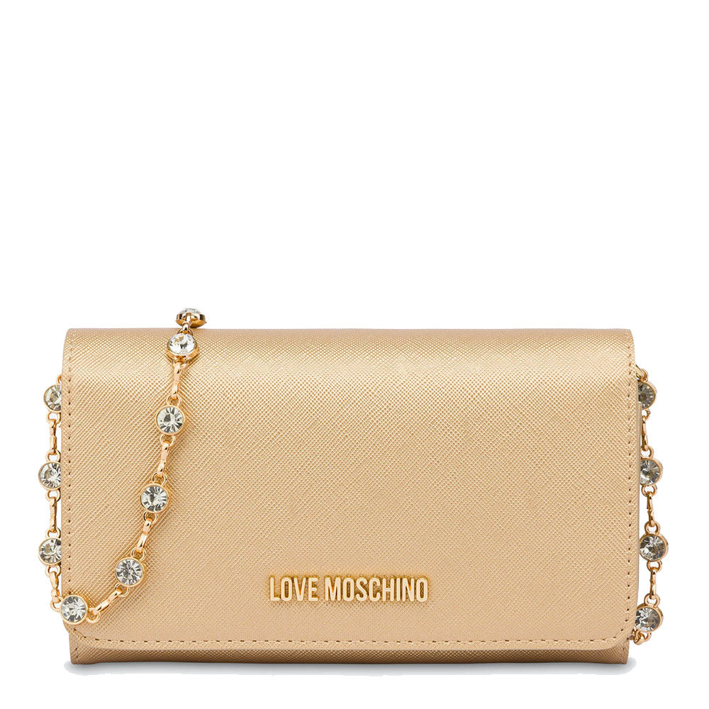 Geldbörse mit Kette LOVE MOSCHINO Gift Capsule-Linie in Gold