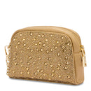 Beauty Case mit Strasssteinen LOVE MOSCHINO Gift Capsule-Linie, Farbe Gold