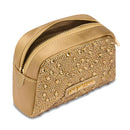 Beauty Case mit Strasssteinen LOVE MOSCHINO Gift Capsule-Linie, Farbe Gold