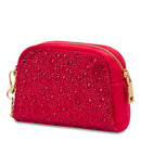 Beauty Case mit Strasssteinen LOVE MOSCHINO Geschenkkapsellinie in Rot