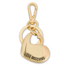 Portachiavi a Cuore LOVE MOSCHINO linea Gift Capsule in Metallo color Oro