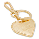 Portachiavi a Cuore con Logo LOVE MOSCHINO linea Gift Capsule in Metallo color Oro
