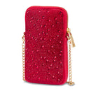 Portacellulare con Strass con Tracolla LOVE MOSCHINO linea Gift Capsule colore Rosso