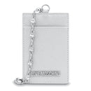 Portacarte con Catena LOVE MOSCHINO linea Gift Capsule Argento