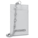 Portacarte con Catena LOVE MOSCHINO linea Gift Capsule Argento