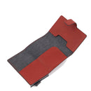Portacarte PIQUADRO in Pelle e Alluminio con RFID in Pelle Colore Rosso Sangria Linea Black Square - PP5649B3R