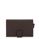 Portacarte PIQUADRO in Pelle e Alluminio con RFID in Pelle Testa Moro Linea Black Square - PP5649B3R