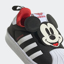 Scarpe Bambino ADIDAS Sneakers Slip On linea Superstar 360 Disney in Tessuto Nero con Mickey Mouse