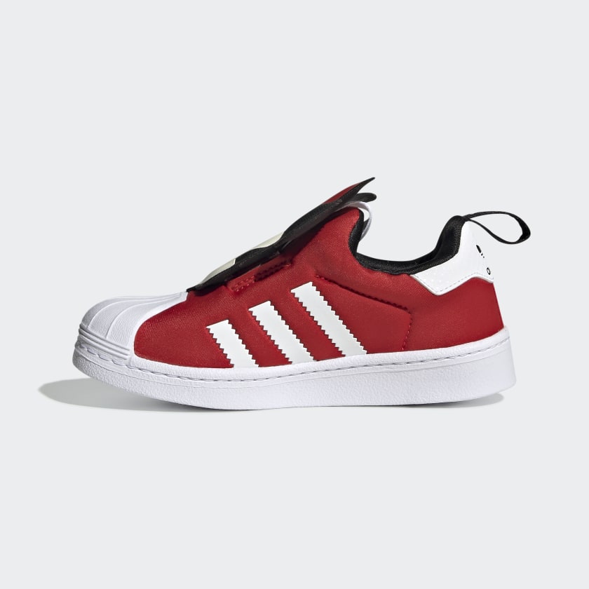 Adidas superstar slip on kids red on sale