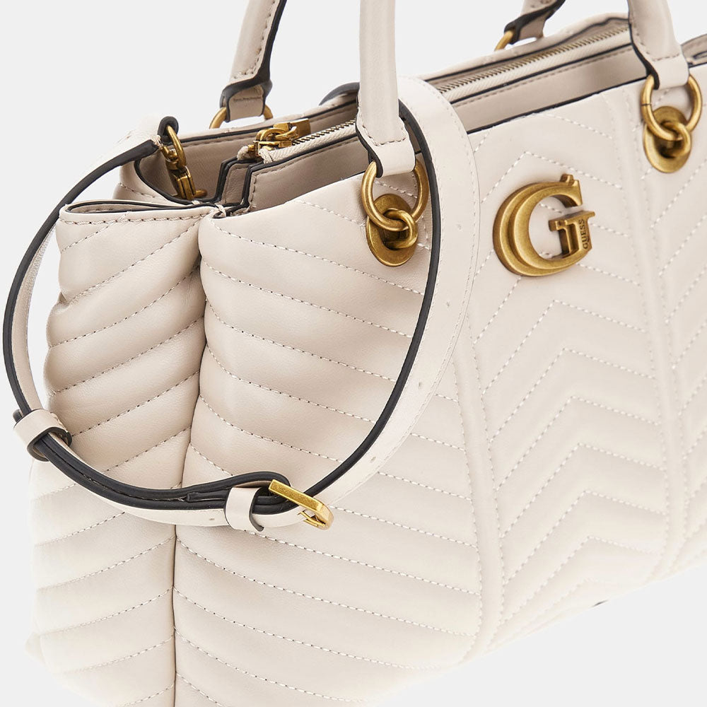 GUESS Damenhandtasche Lovide Line Farbe Stone