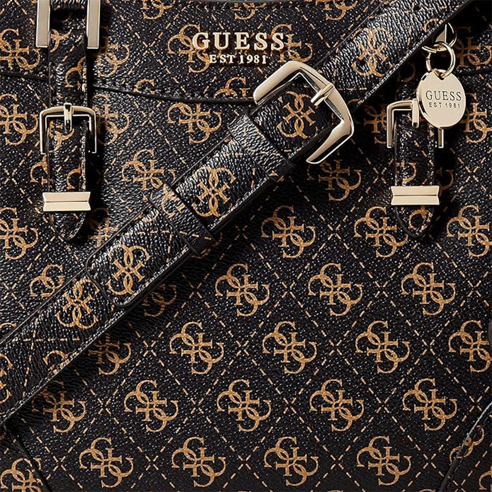 GUESS Damenhandtasche Didi Line Farbe Braunes Logo