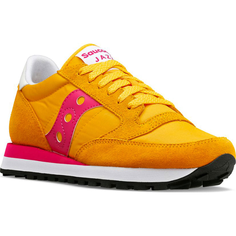 Saucony Damenschuhe Original Jazz Sneakers Orange - Fuchsia