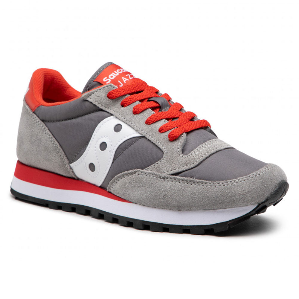 Saucony Herrenschuhe Original Jazz Sneakers Grau - Weiß - Rot