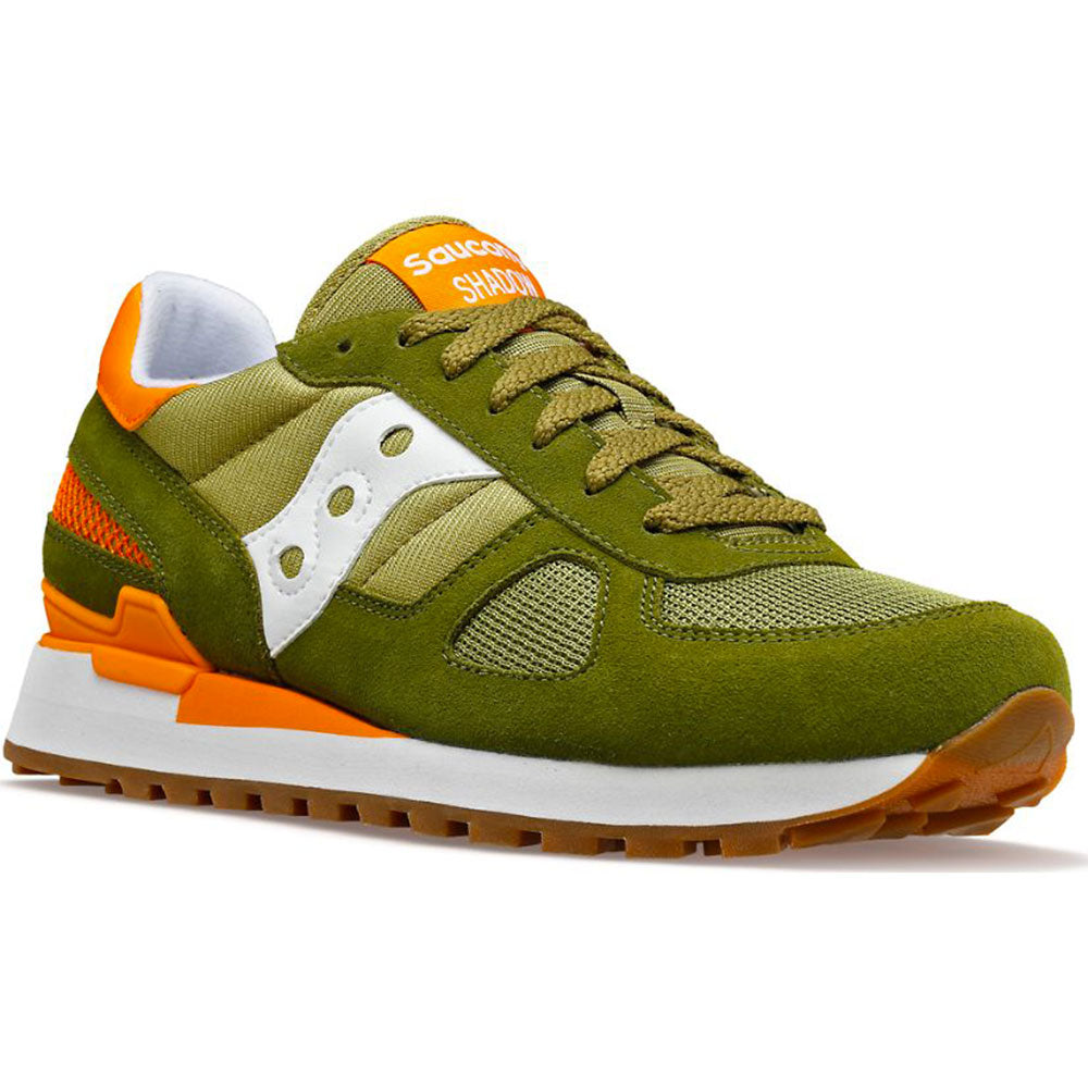 Scarpe Uomo Saucony Sneakers Shadow Original Olive - Orange