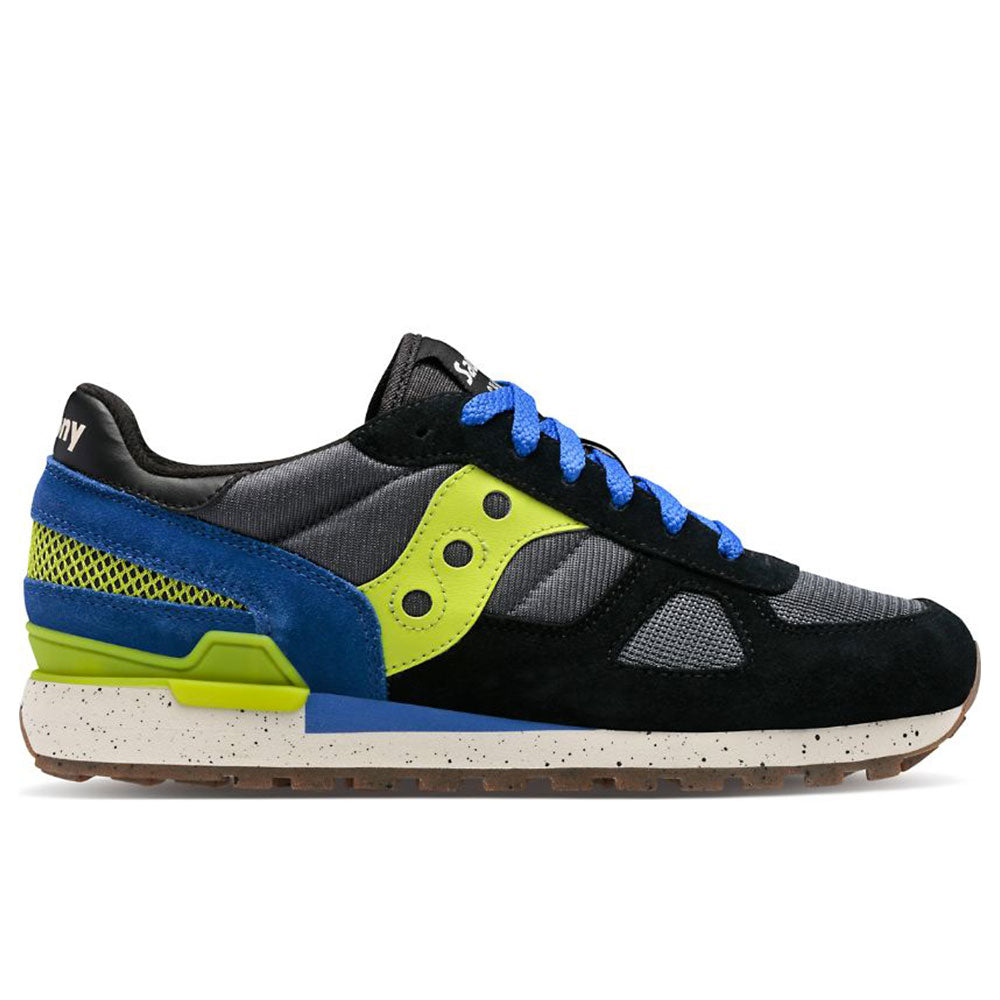 Scarpe Uomo Saucony Sneakers Shadow Original Black - Lime - Blue