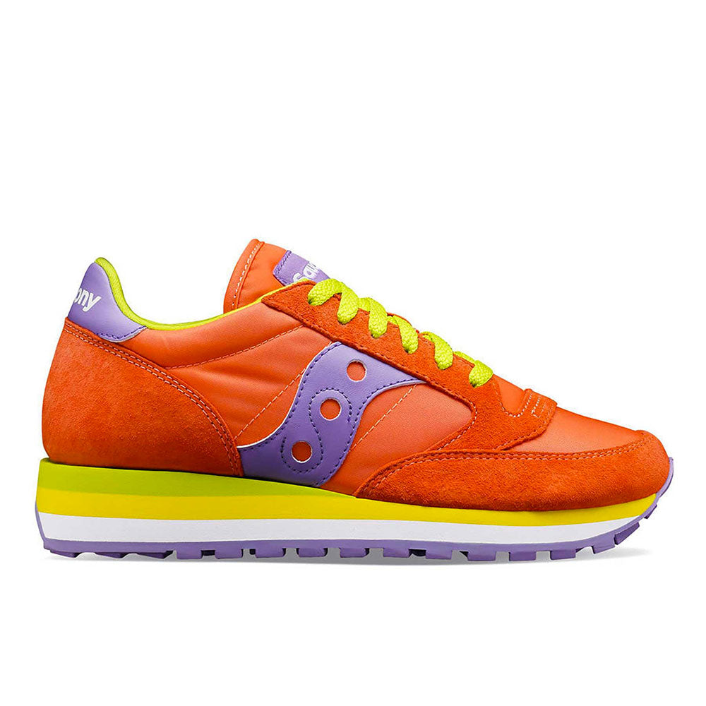 SAUCONY Uomo Sneaker Jazz Original In Nylon E Camoscio BLU Più Lime