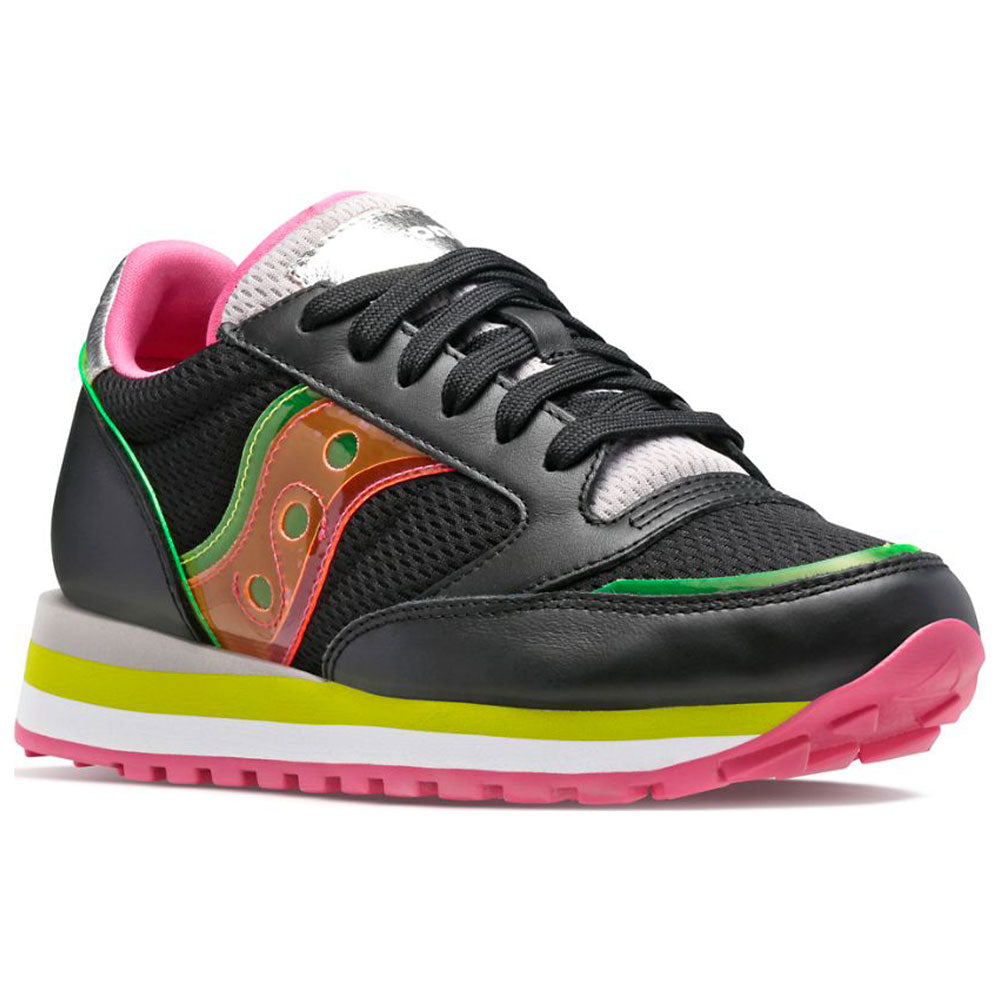 Scarpe Donna Saucony Sneakers Jazz Triple Black Pink a sconto