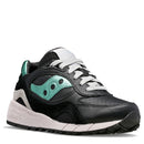 Scarpe Donna Saucony Sneakers Shadow 6000 in Pelle Colore Black - Aquamarine