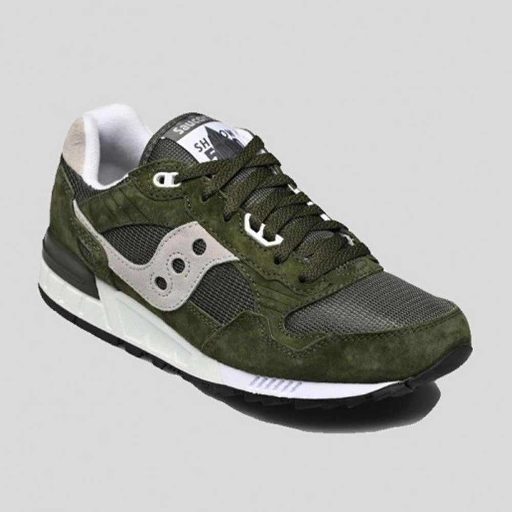 Scarpe Uomo Saucony Sneakers Shadow 5000 Green- Silver