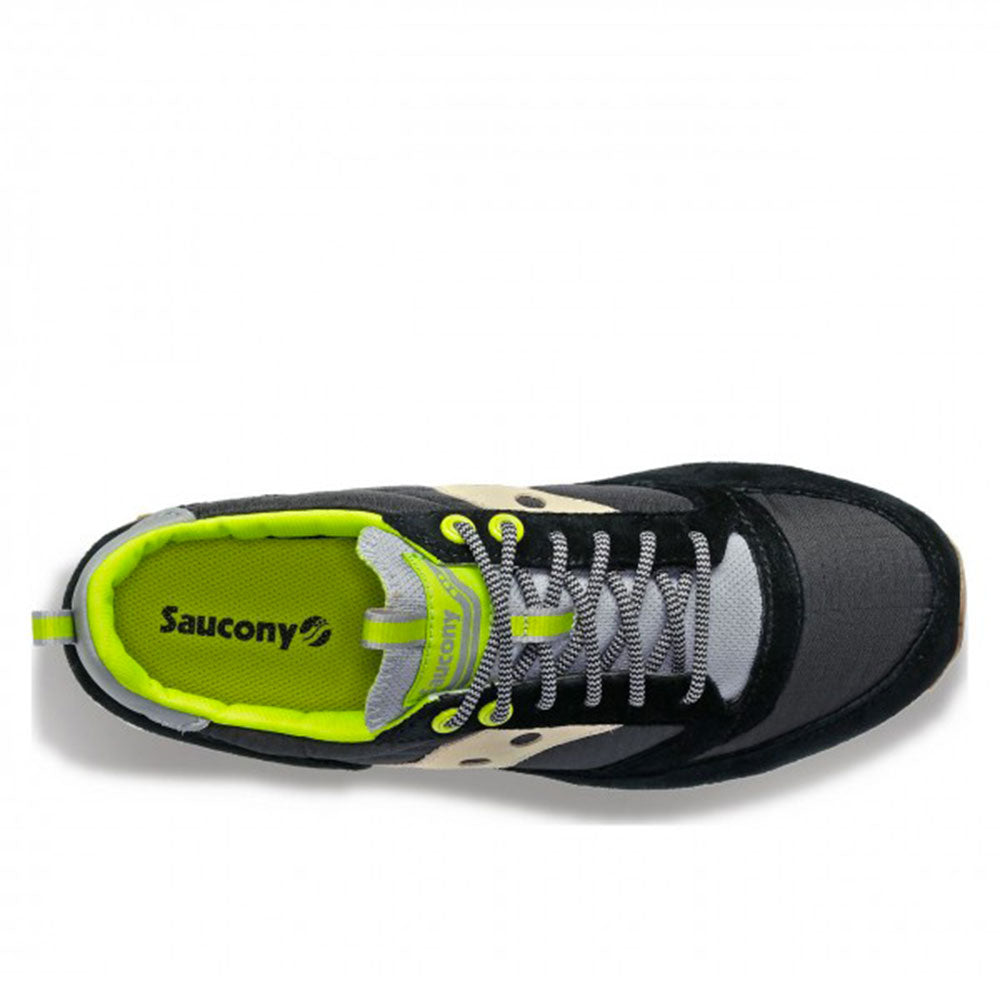 Scarpe Uomo Saucony Sneakers Jazz 81 Black Acid Lime a sconto