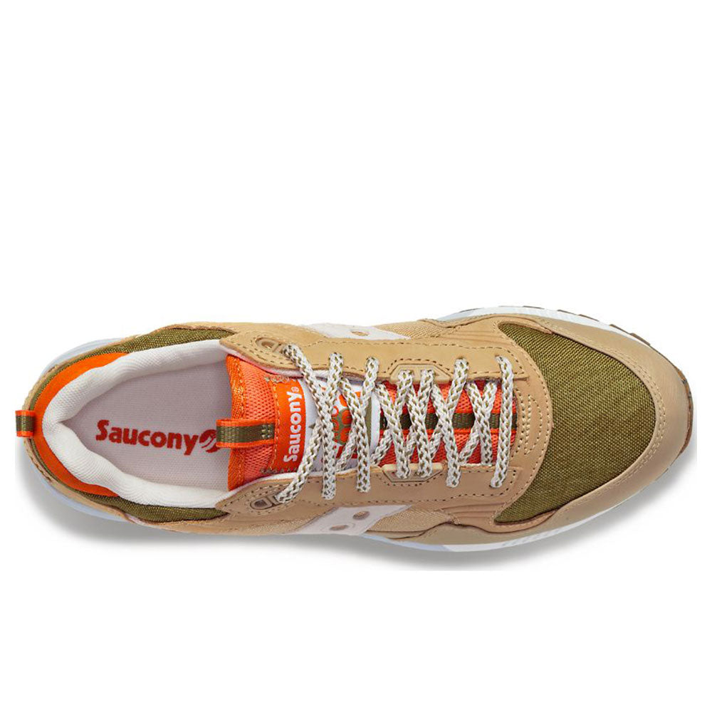 Scarpe Uomo Saucony Sneakers Shadow 5000 Outdoor Khaki - Orange
