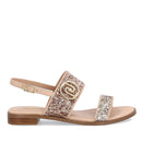 Damenschuhe LIU JO Flache Glitzersandalen in Roségold