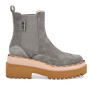 Scarpe Donna LIU JO Stivaletti Beatles in Suede e Glitter colore Grigio