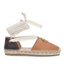 Damenschuhe LIU JO Haselnuss-Espadrilles mit Monogramm-Print