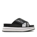 Scarpe Donna LIU JO Ciabatte Platform Frida 24 con Fasce Intrecciate Logate colore Nero