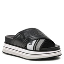 Scarpe Donna LIU JO Ciabatte Platform Frida 24 con Fasce Intrecciate Logate colore Nero