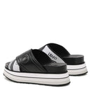 Scarpe Donna LIU JO Ciabatte Platform Frida 24 con Fasce Intrecciate Logate colore Nero